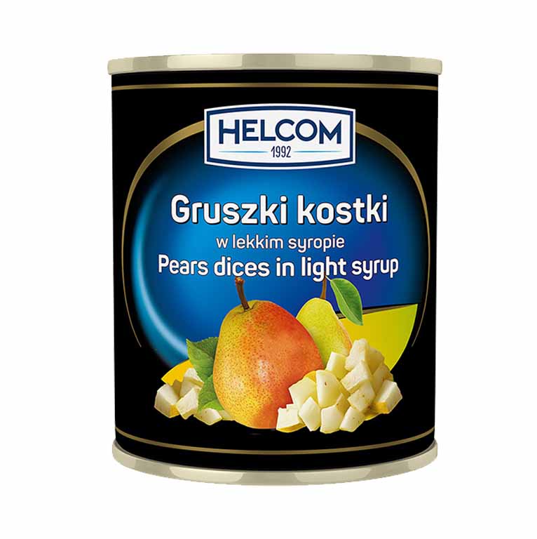 Gruszki w syropie kostki 3,25 L HELCOM